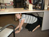 Becky Brooks, Director, Yuma County Public Health Services District, during ShakeOut drill.