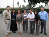 Administrative Office employees practice an evacuation drill