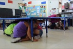  Four year olds participating in the Great Shakeout 2015.